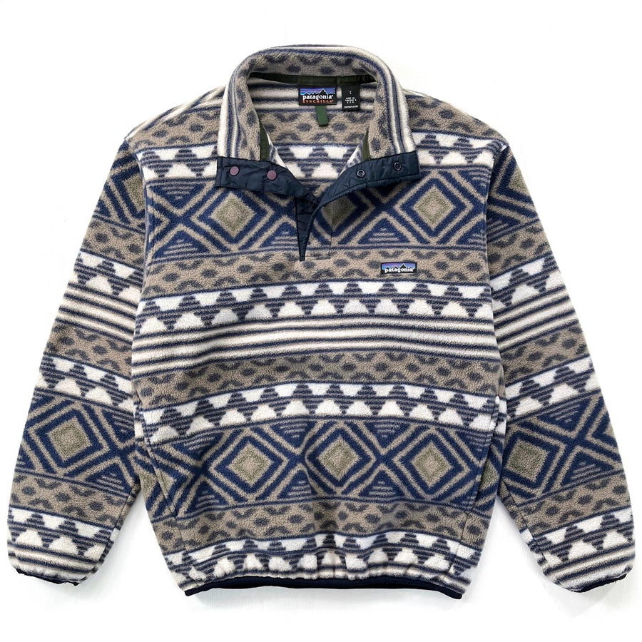 1996 Patagonia Printed Synchilla Snap-T, Saltillo: Driftwood (S)