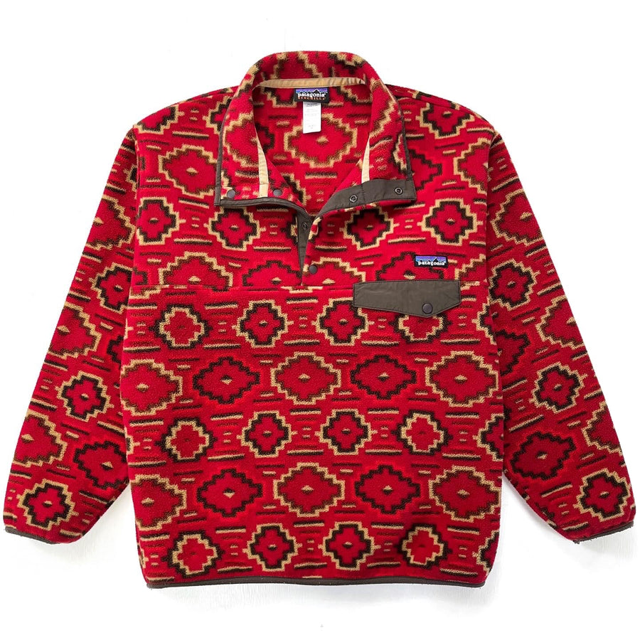 2012 Patagonia Printed Synchilla Snap-T, Yanaba: Molten Lava (M)