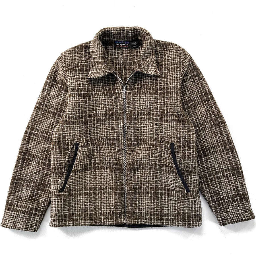 1998 Patagonia Womens Ultra-Plush Fleece Overshirt, Peat Brown (S)