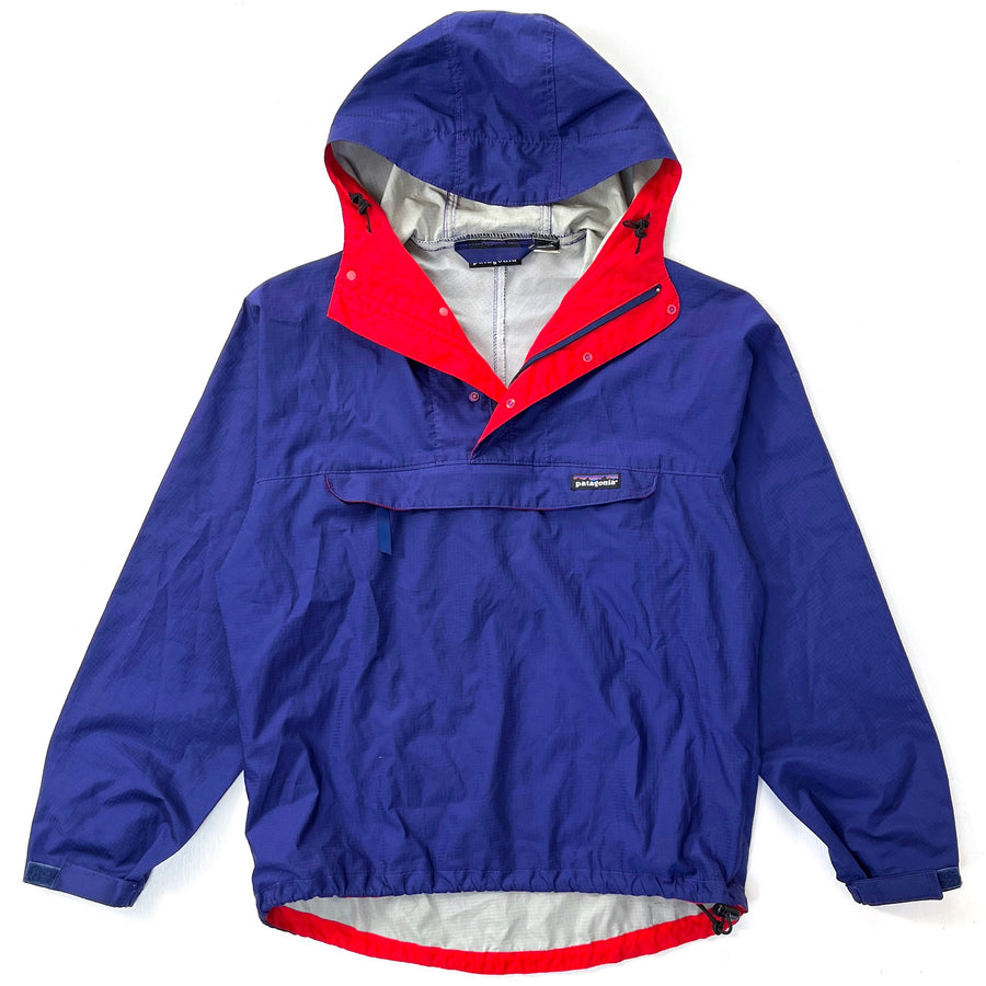 1994 Patagonia Ripstop Nylon Pneumatic Pullover, Blueberry & French Red (S)
