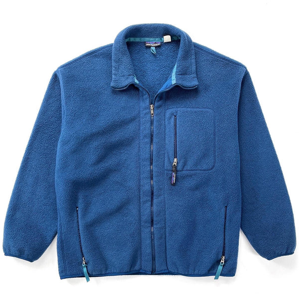 1994 Patagonia Made In The U.S.A. Synchilla Jacket, Heron Blue (XL)