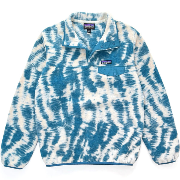 2022 Patagonia Womens Synchilla Snap-T, Mighty Mycelium: Wavy Blue (M)