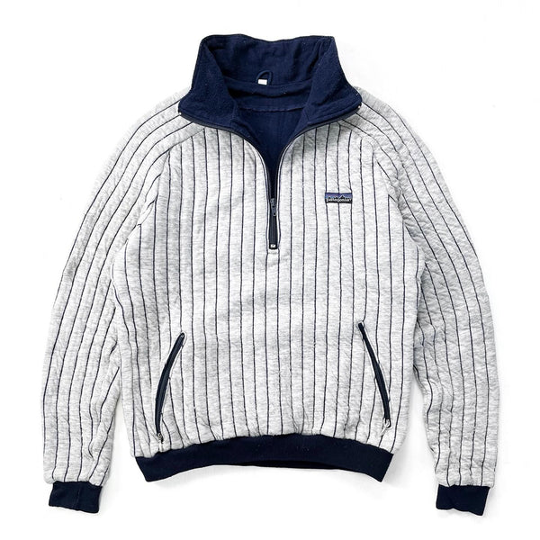 1985 Patagonia Quilted Polypropylene Pullover, Grey (S)