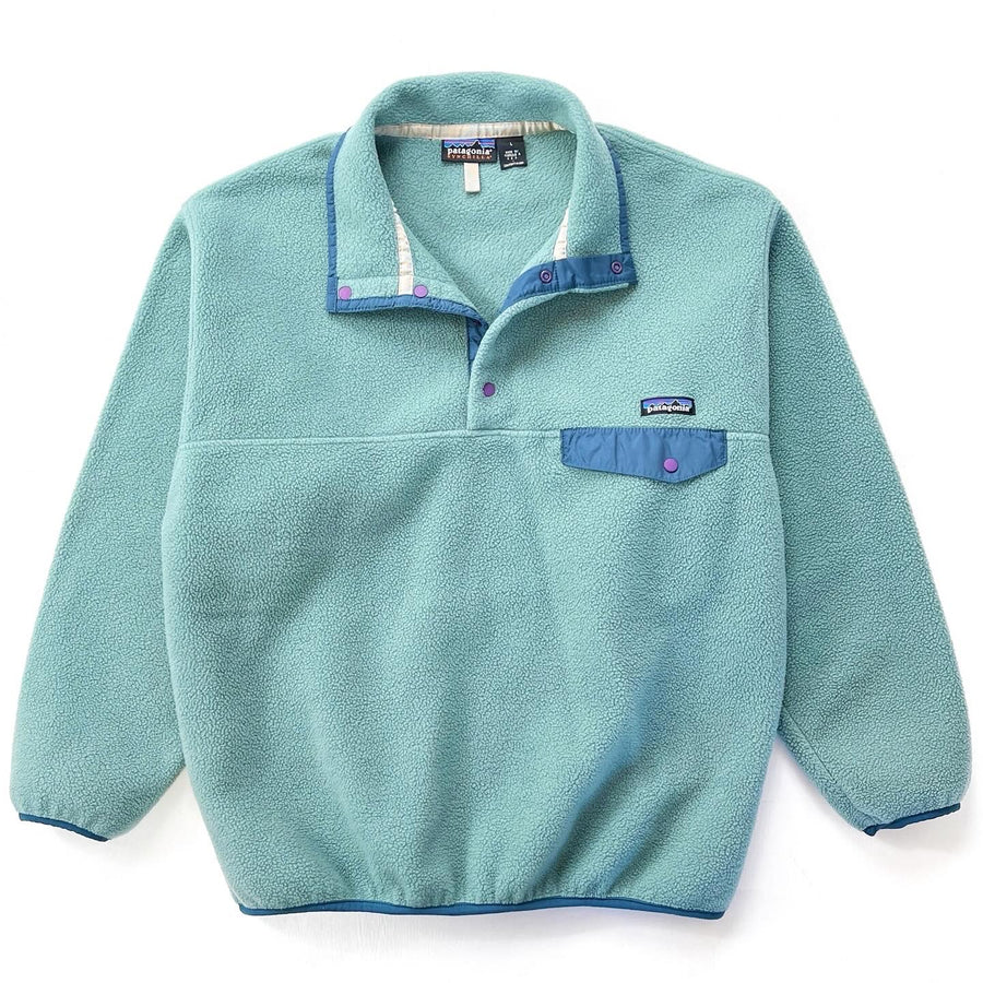 2001 Patagonia Made In The U.S.A. Synchilla Snap-T, Aqua (L)