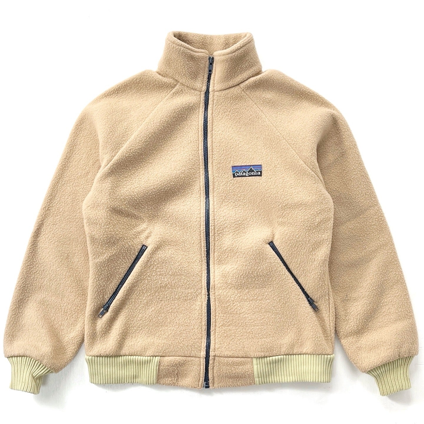 1982 Patagonia Full-Zip Bunting Fleece Climbing Jacket, Camel (S/M)