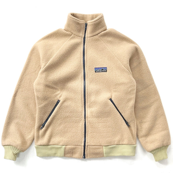1982 Patagonia Full-Zip Bunting Fleece Climbing Jacket, Camel (S/M)