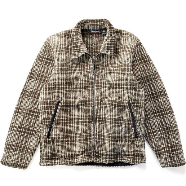 1998 Patagonia Womens Ultra-Plush Fleece Overshirt, Peat Brown (S)