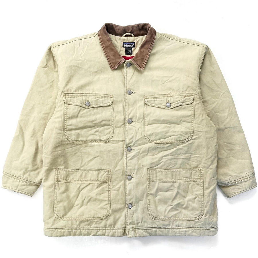 1999 Patagonia Fleece-Lined Organic Cotton Canvas Chore Coat (XL)