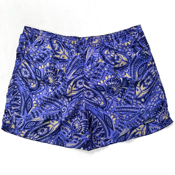 1995 Patagonia 5” Printed Nylon Baggies Shorts, Hidden Fish (XL)