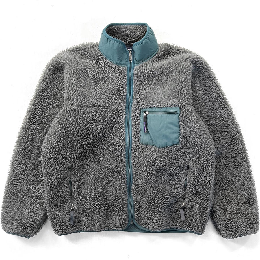 2000 Patagonia “Deep Pile” Classic Retro Cardigan, Charcoal (L/XL)