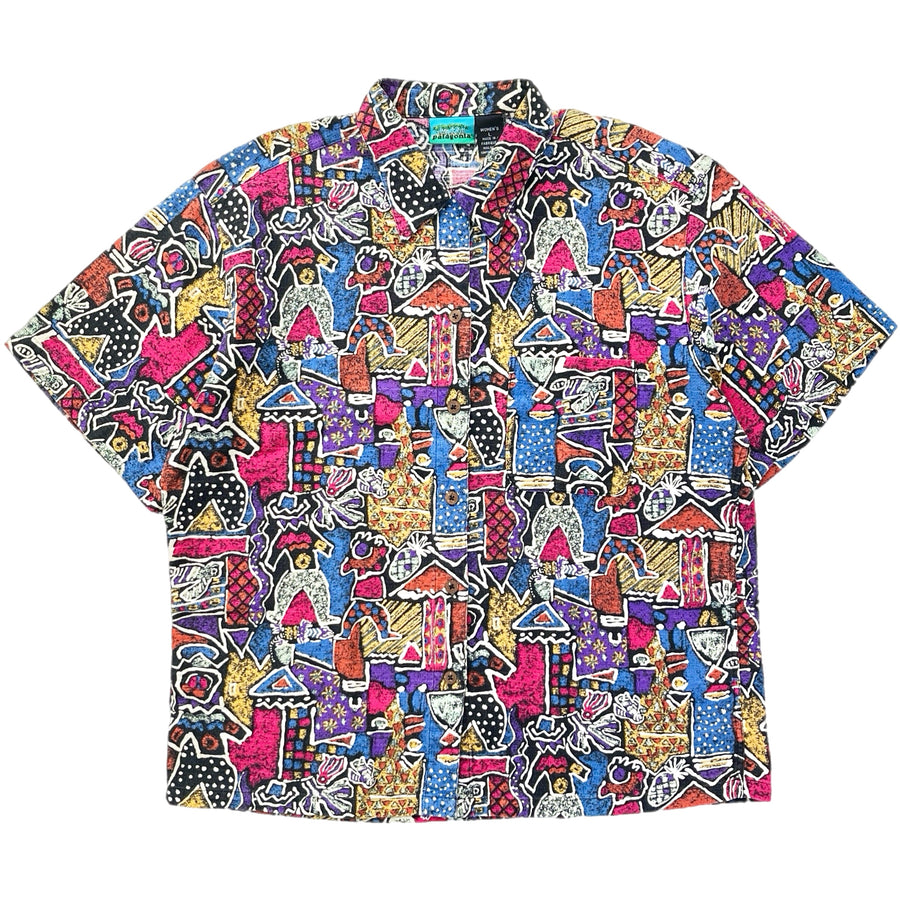 1994 Patagonia Womens Limited Edition Air Conditioned Cotton Print Shirt (L)