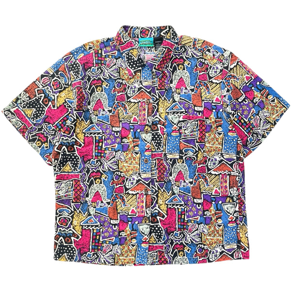 1994 Patagonia Womens Limited Edition Air Conditioned Cotton Print Shirt (L)