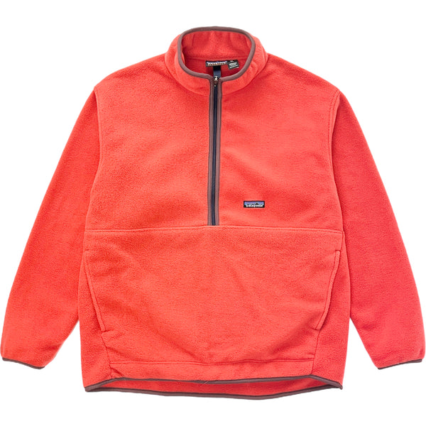 1999 Patagonia Synchilla Marsupial Half-Zip Fleece Pullover, Coral (XL)