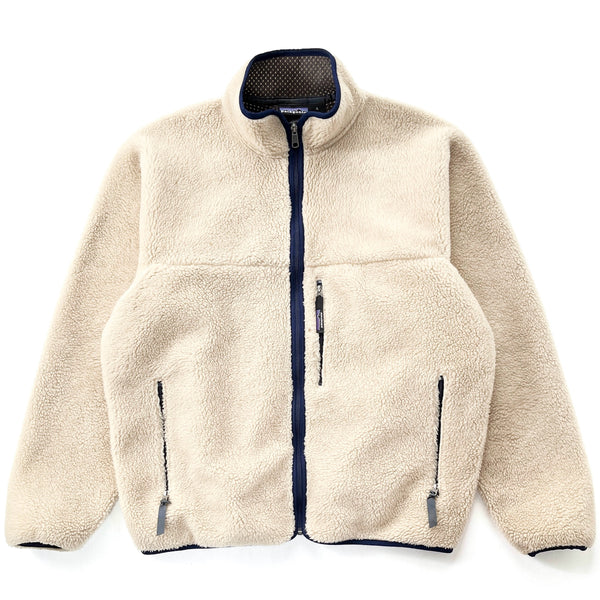 1999 Patagonia Made In The U.S.A. Retro Pile Cardigan, Natural (XL)