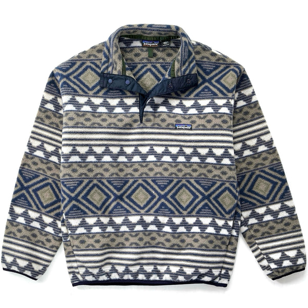 1996 Patagonia Printed Synchilla Snap-T, Saltillo: Driftwood (M)