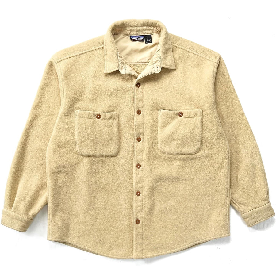 1996 Patagonia Synchilla Fleece Shearling Overshirt, Maize (L/XL)