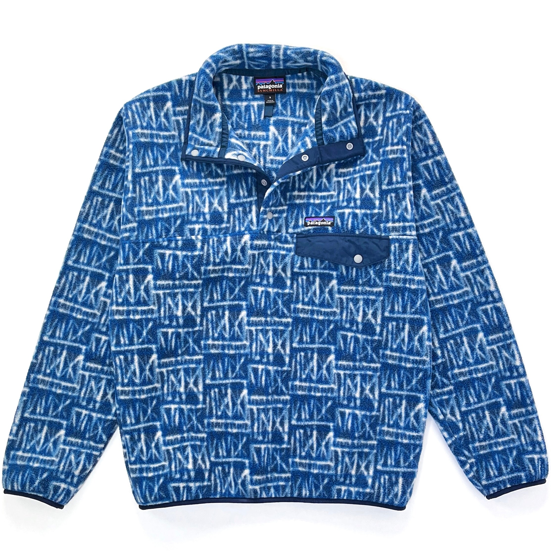 2022 Patagonia Printed Synchilla Snap-T Pullover, Near The Pier (S)