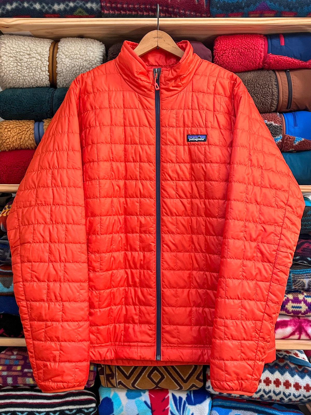 2021 Patagonia Mens Nano Puff Full-Zip Insulated Jacket, Meteor Orange (L)