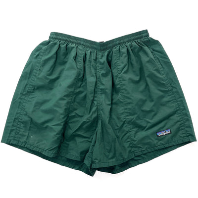 Patagonia (Vintage) — 1998 Patagonia Made In The U.S.A. 3.5” Nylon Baggies Shorts, Hunter (L)