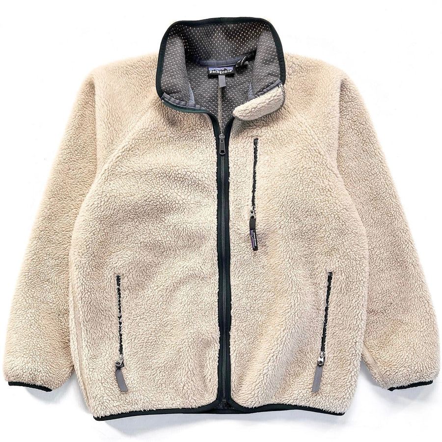 1997 Patagonia Made In The U.S.A. Retro Pile Cardigan, Natural (L)