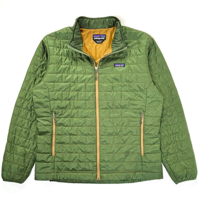 2017 Patagonia Nano Puff Full-Zip Insulated Jacket, Green / Gold (XL)