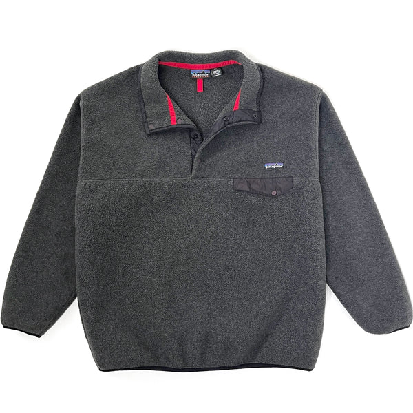 2000 Patagonia Synchilla Snap-T Fleece Pullover, Charcoal Heather (XL)