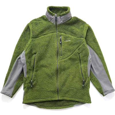 Patagonia (Vintage) — 2003 Patagonia Made In The U.S.A. R2 Full-Zip Fleece Jacket, Loden Green (M)