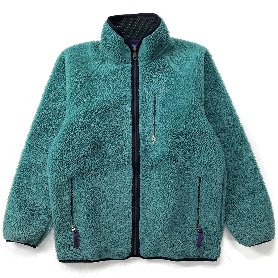 1996 Patagonia Made In The U.S.A. Retro Pile Cardigan, Fir Green (L)