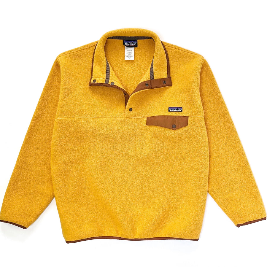2010 Patagonia Synchilla Snap-T Fleece Pullover, Gold & Brown (M)