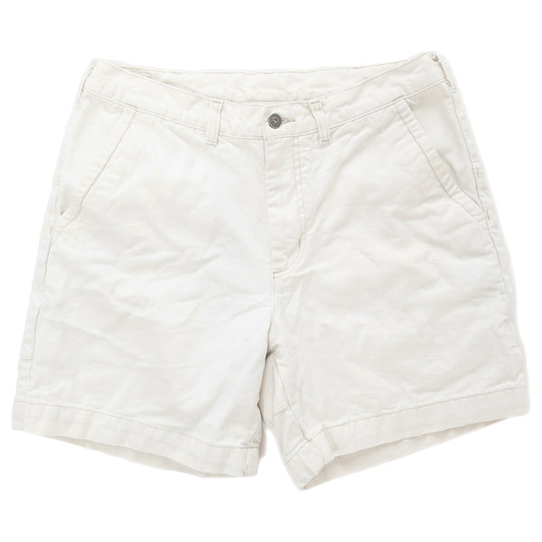 2020s Patagonia Mens 6” Cotton Canvas Stand Up Shorts, Light Stone (32)
