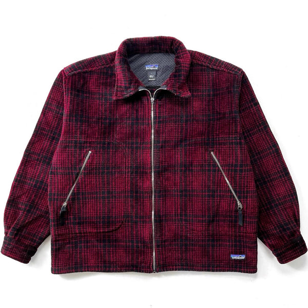1997 Patagonia Ultra-Plush Fleece Overshirt, Adirondack: Carmine (L/XL)
