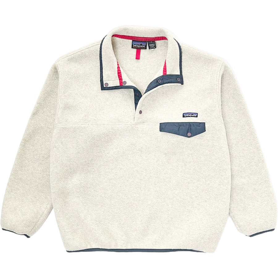 2000 Patagonia Synchilla Snap-T Pullover, Oatmeal Heather & Carbon (L)