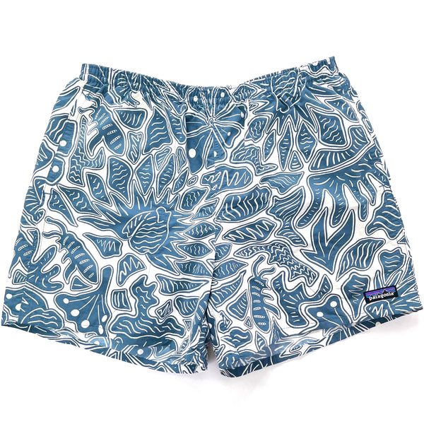2025 Patagonia Mens 5” Printed Baggies Shorts, Bees & Flowers: Still Blue (M)