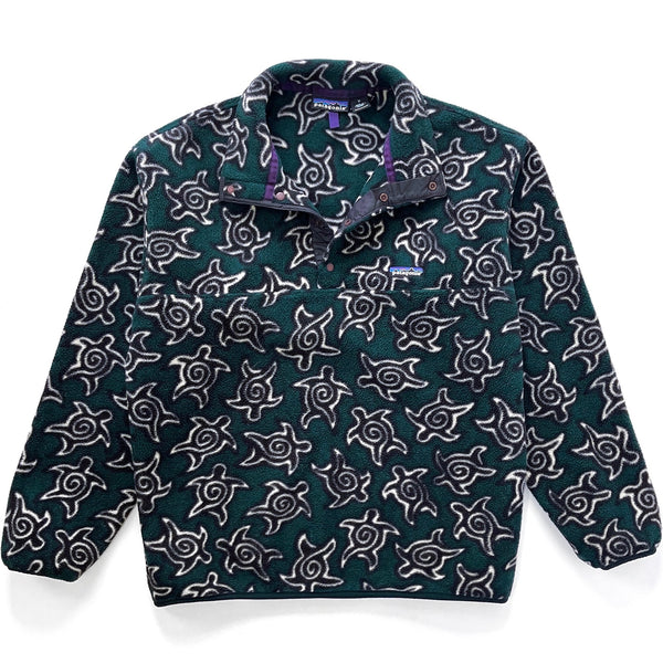 1995 Patagonia Printed Synchilla Snap-T, Zen Turtle: Hunter (M)