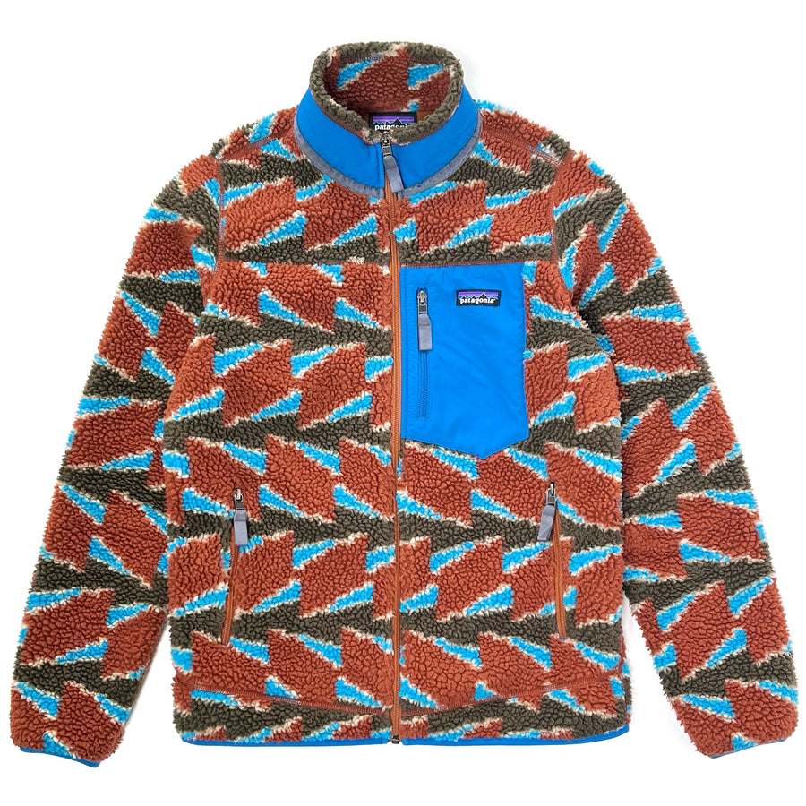 2021 Patagonia Womens Printed Retro-X Jacket, Take Root: Burnished Red (M)