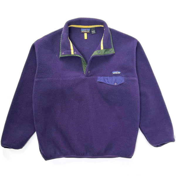 1996 Patagonia Synchilla Snap-T Fleece Pullover, Regal Purple (L)