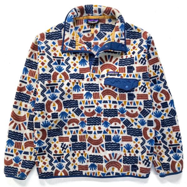 2019 Patagonia Printed Synchilla Snap-T, Protected Peaks: Multi (M)