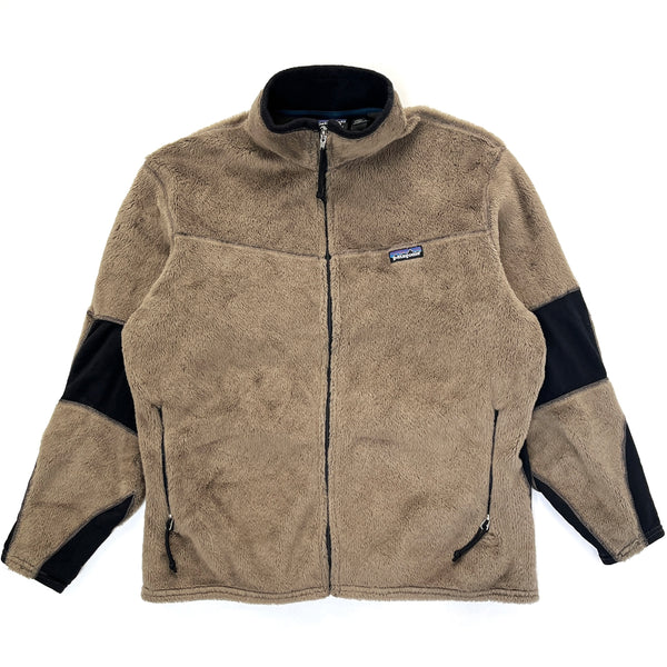 Patagonia (Vintage) — 1999 Patagonia Womens R2 Regulator Full-Zip Fleece Jacket, Light Brown (XL)