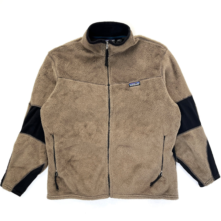 Patagonia (Vintage) — 1999 Patagonia Womens R2 Regulator Full-Zip Fleece Jacket, Light Brown (XL)