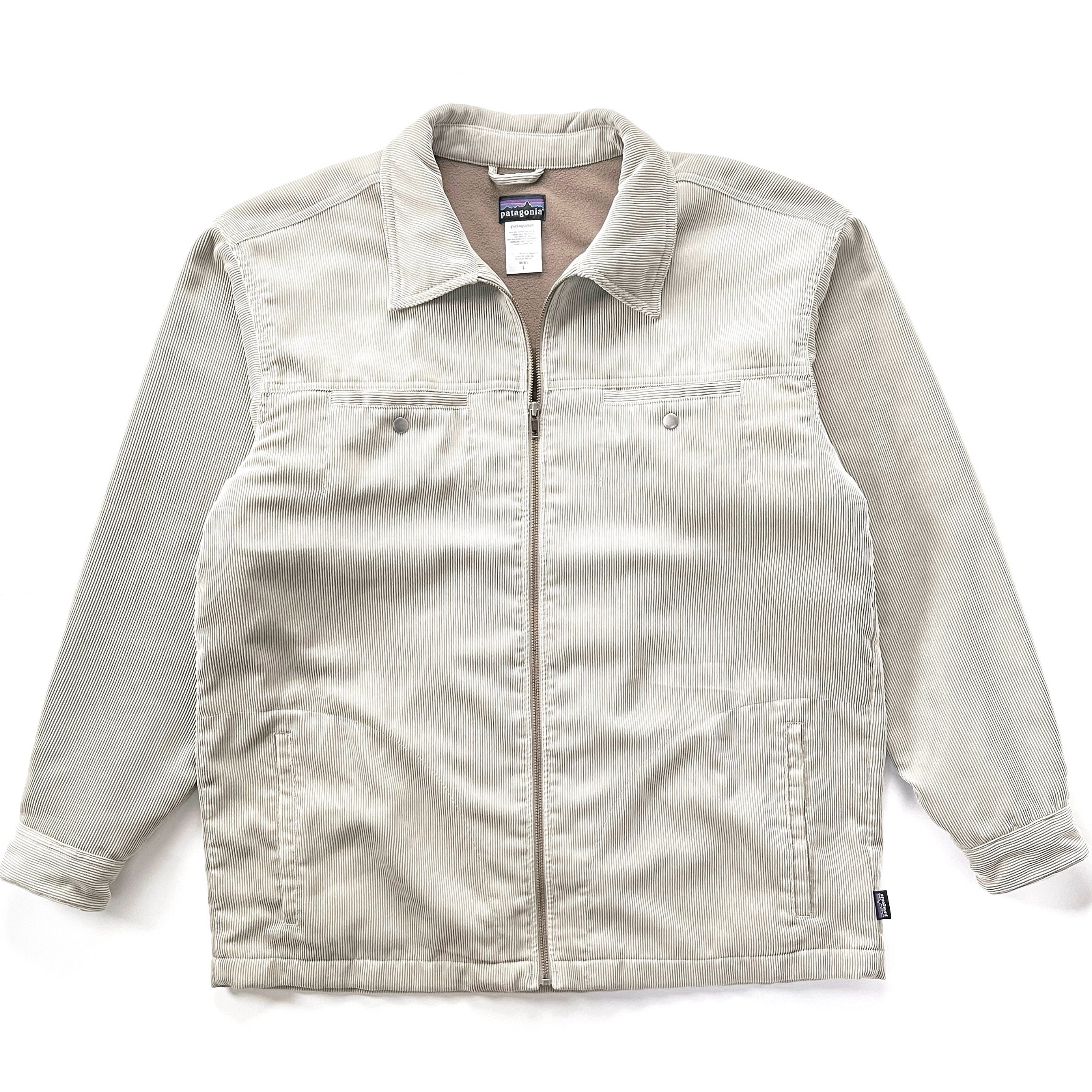 2007 Patagonia Heavyweight Fleece-Lined Corduroy Ranch Jacket, Light Tan (L)