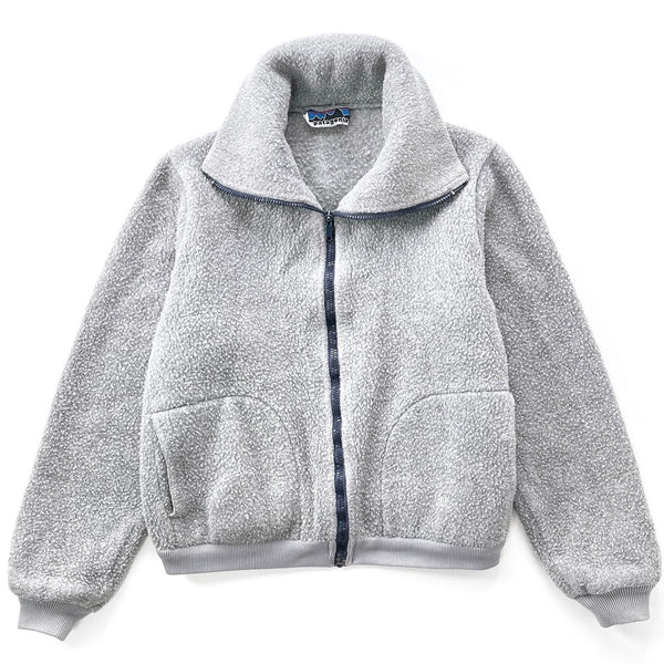 1970s Patagonia First Generation Bunting Half-Zip Fleece Sweater, Grey (S)