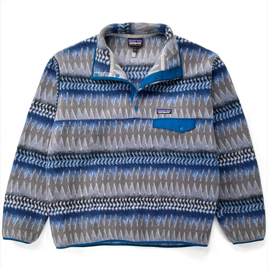 2017 Patagonia Printed Synchilla Snap-T, Laughing Waters (L/XL)
