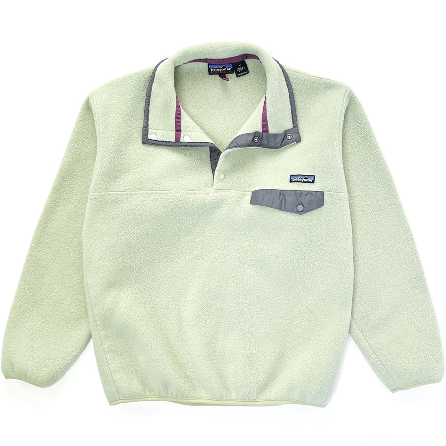 1997 Patagonia Made In The U.S.A. Synchilla Snap-T, Celery / Dark Ash (M)
