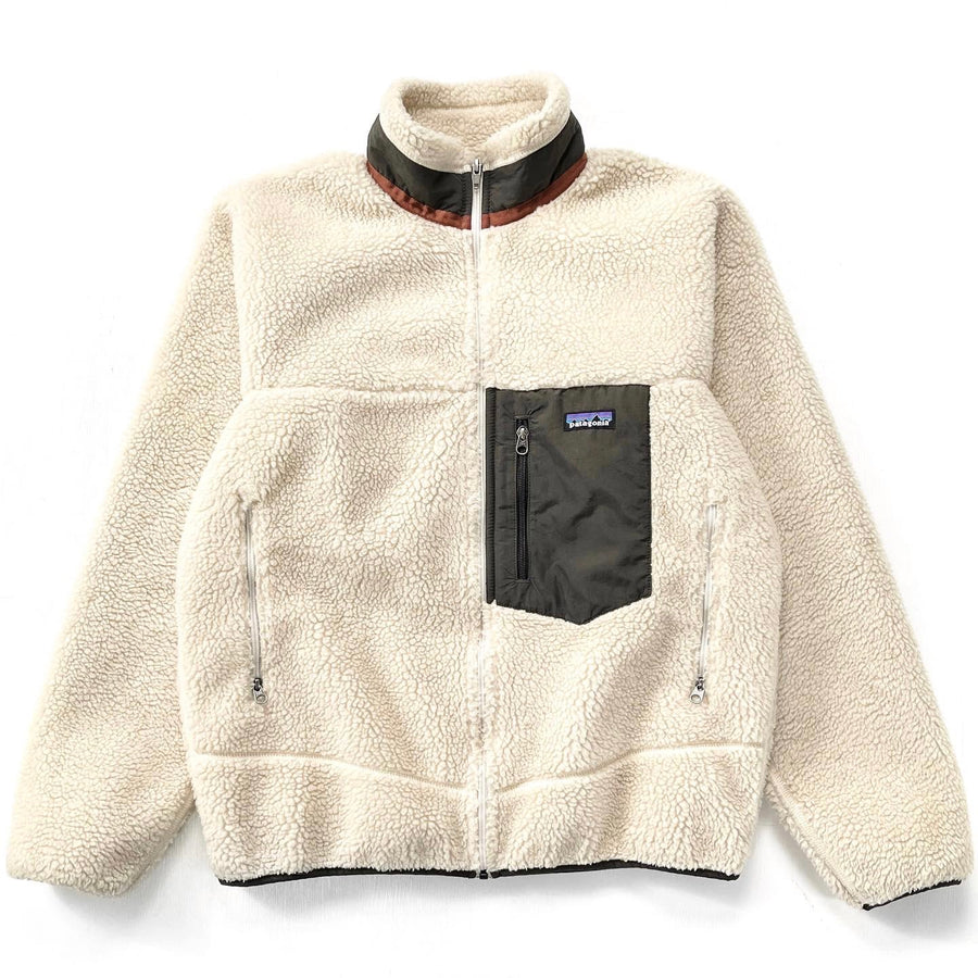 2012 Patagonia Classic Retro-X Fleece Jacket, Natural & Walnut (M)