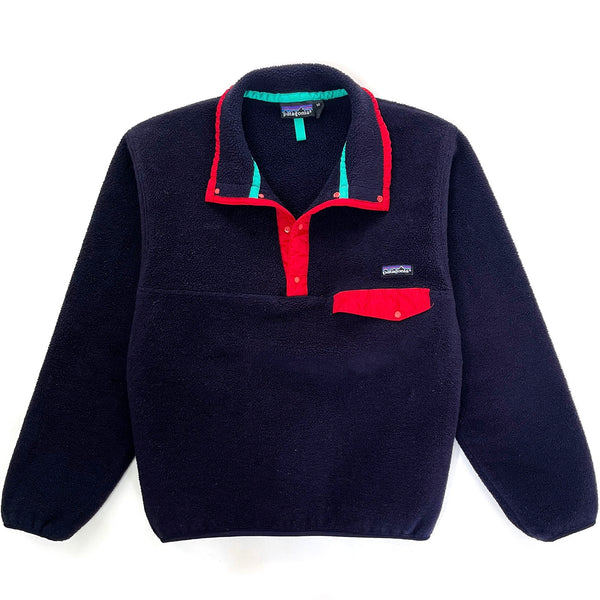 1992 Patagonia Made In The U.S.A. Synchilla Snap-T, Blueblack (M)