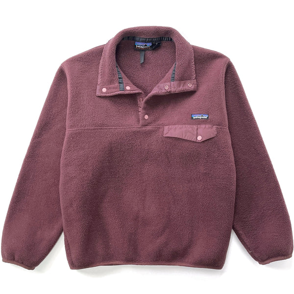 1999 Patagonia Synchilla Snap-T Fleece Pullover, Purple Brown (S)