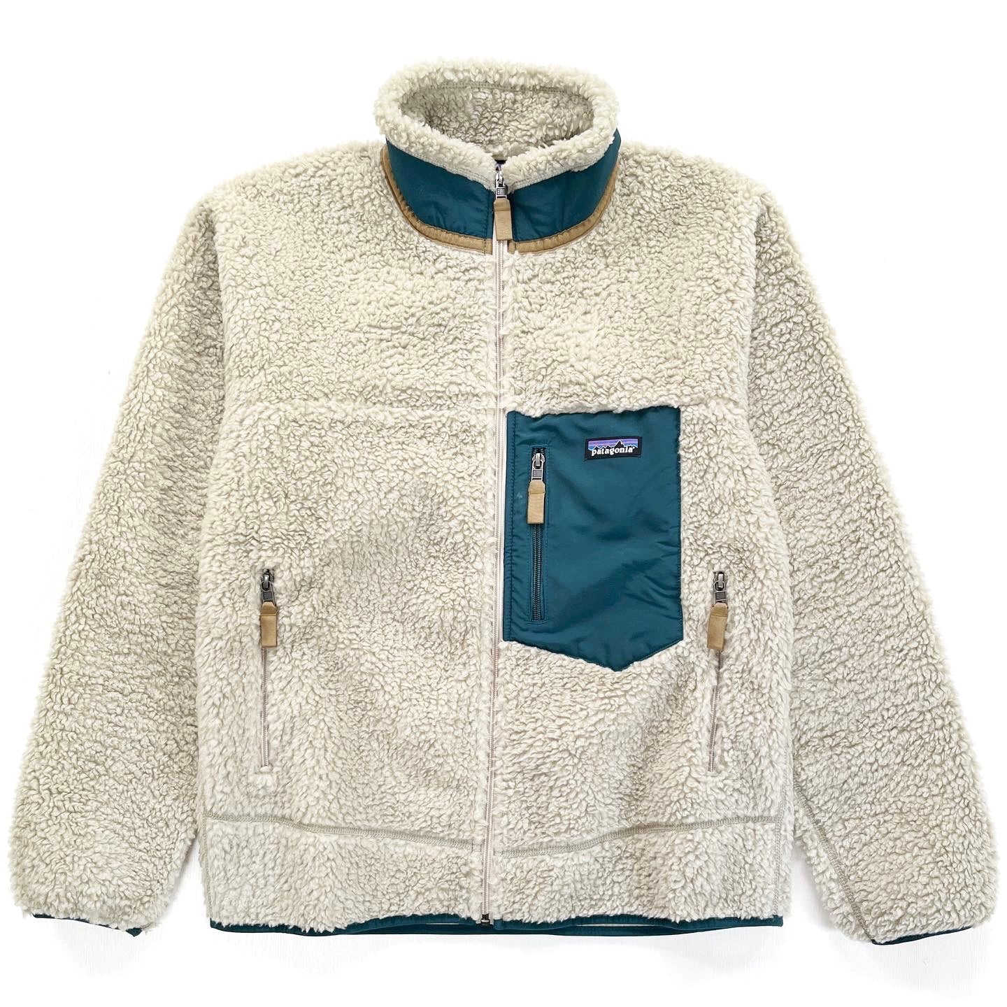 2021 Patagonia Mens Retro-X Jacket, Pelican & Dark Borealis (M)