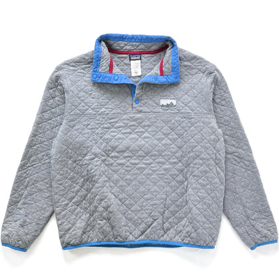 2013 Patagonia Legacy Collection Diamond Quilt Snap-T, Feather Grey (XL)
