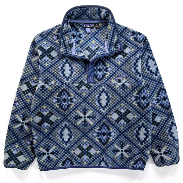 1992 Patagonia Printed Synchilla Snap-T, Mosaic: Seaweed (L)