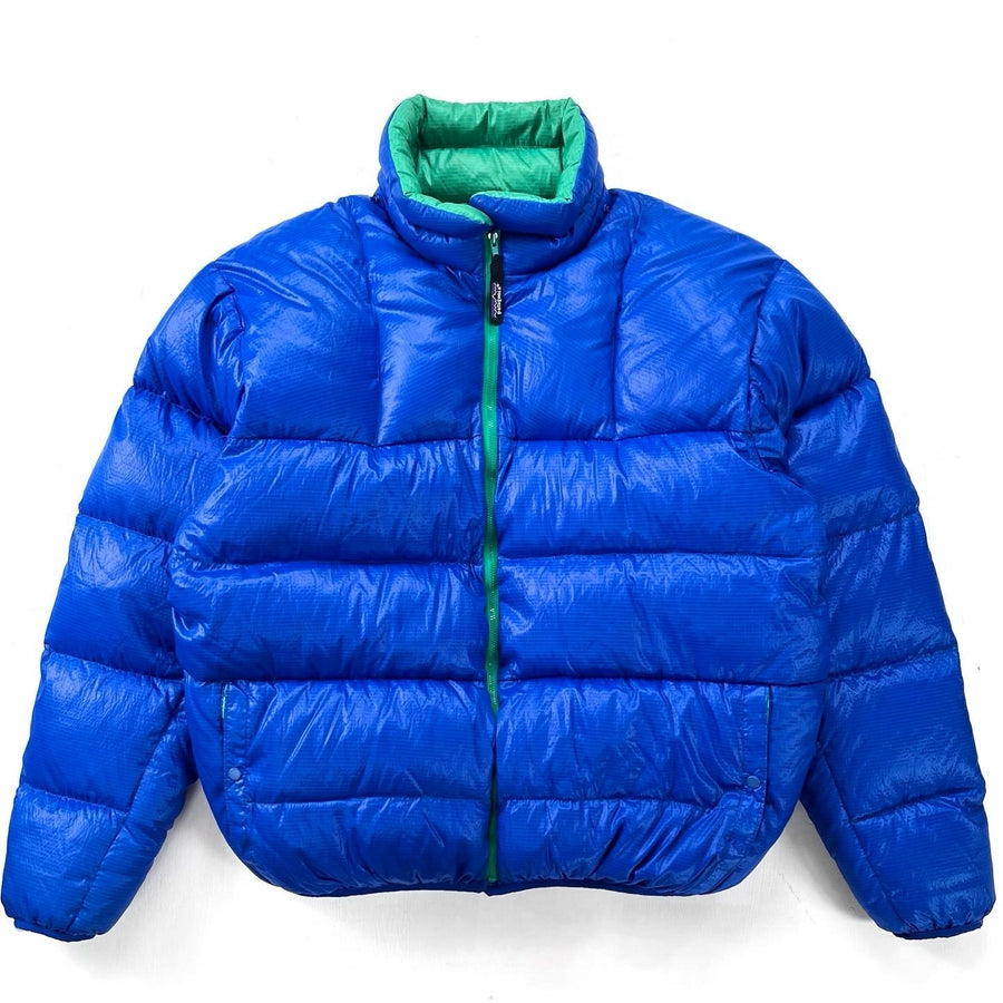 1989 Patagonia Hi-Loft Ripstop Down Jacket, Electric Blue (XL)
